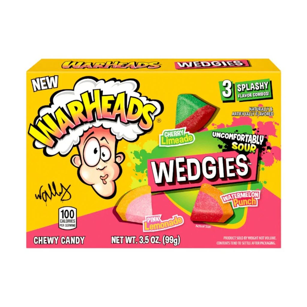 Warheads Sour Wedgies 99g ( MHD 21.12.24) Produktbild 