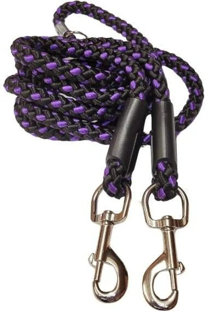 Guinzaglio Addestramento Palkar 250x10mm | Commutabile Nero Viola