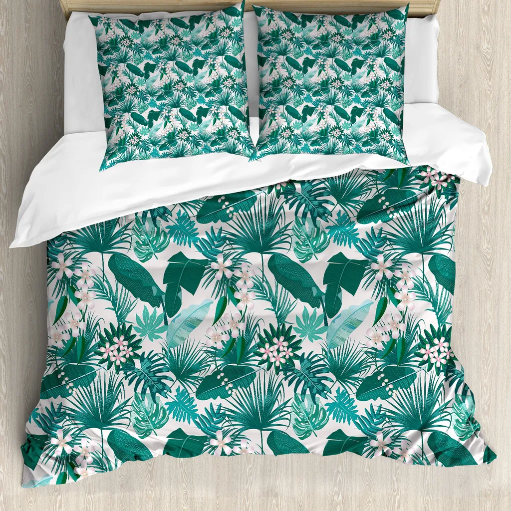Housse de couette 155x220 Hawaii Teal Seafoam pour décor chambre zen