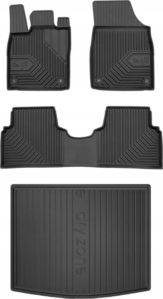Set Tappetini Gomma VW ID.3 con Vasca Baule: Sicurezza per la Famiglia