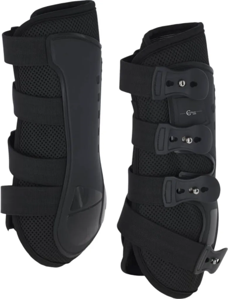 Guêtres de travail Covalliero Therm noir XFull pour protection cheval