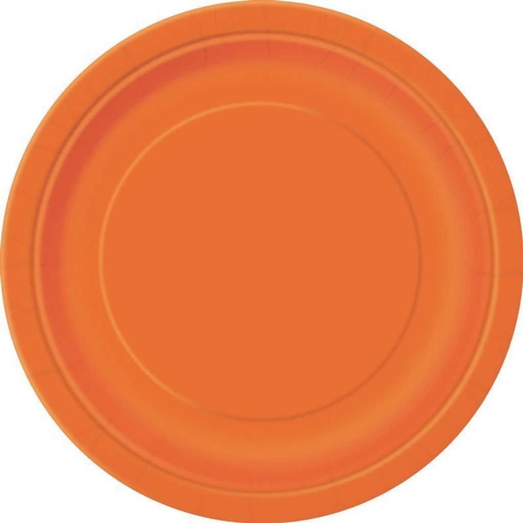 8 Pappteller Vera orange 17,5cm