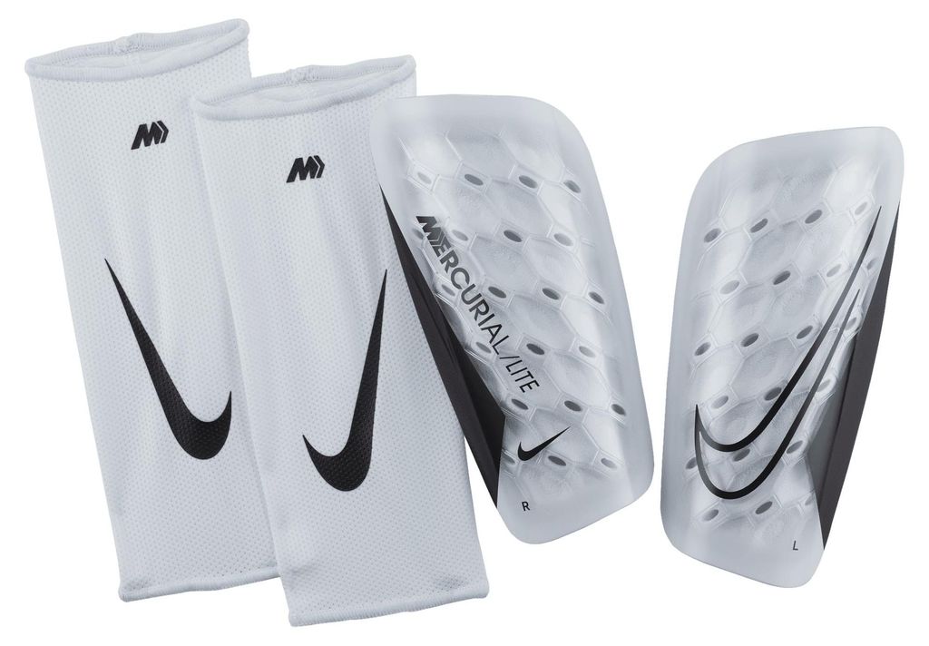 Nike Unisex Shinguard Mercurial Lite, White/White/Black, Produktbild 