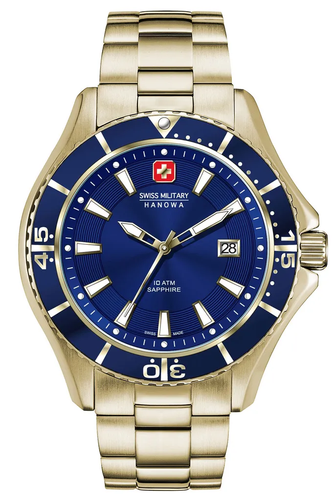 Swiss Military Hanowa Montre Homme 06-5296.02.003 - Acier Inoxydable Argent