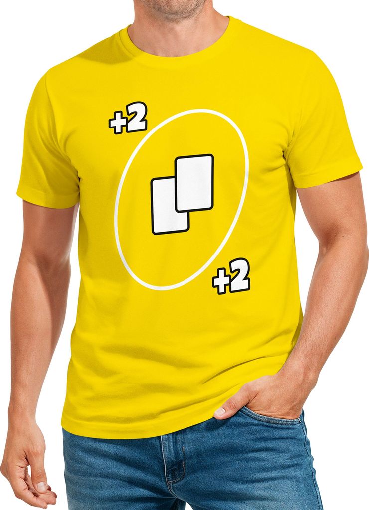 Herren T-Shirt Fasching Karneval Kostüm Kartenspiel Bunt Verkleidung Last Minute Faschingskostüme Männer Funshirt Moonworks