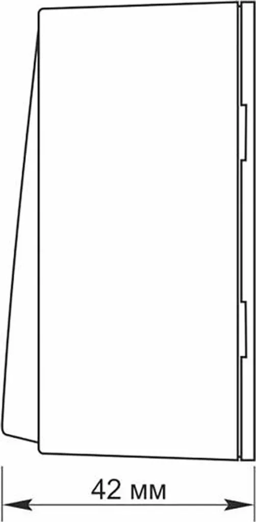 Interrupteur double pour montage mural apparent blanc Videx Binera - 5