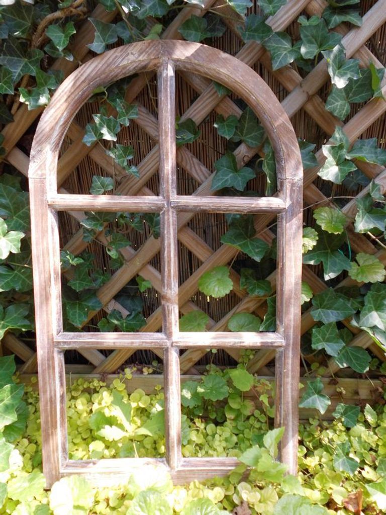 Sprossenfenster Bilderrahmen Aus Holz – Weiß, Shabby Chic, 85 X 43 X 2 Cm