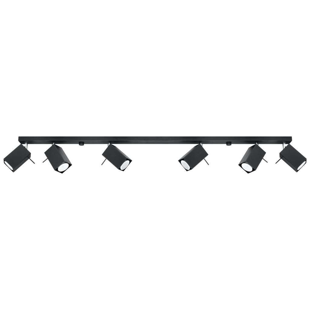 Lampa sufitowa MERIDA 6L Czarny Sollux Lighting SL.0460 Zdjęcie produktu 