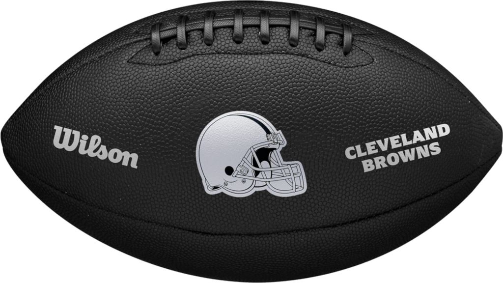 Wilson NFL Team Metallic Premiere Cleveland Browns Ball WF4015808XB, American-Football-Bälle, Unisex, Schwarz, Größe: 9
