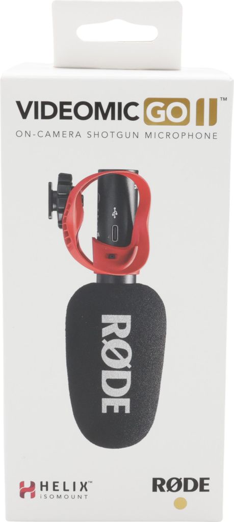 RODE VideoMic GO II Helix schwarz/rot