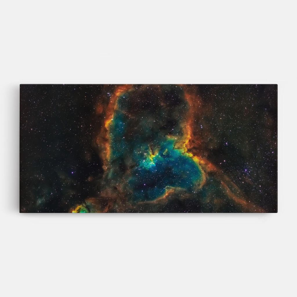 ARTHUB Leinwandbild 60x120 cm, Abstract Galaxy | Wohnzimmerdekoration, Hängende Bilder, Wanddekoration, Heimdekoration, Abstrakte, Abstrakte Kunst