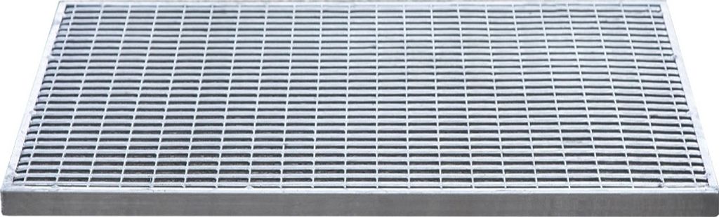Schuhabstreifrost verzinkt - Länge: 590 mm, Breite: 390 mm