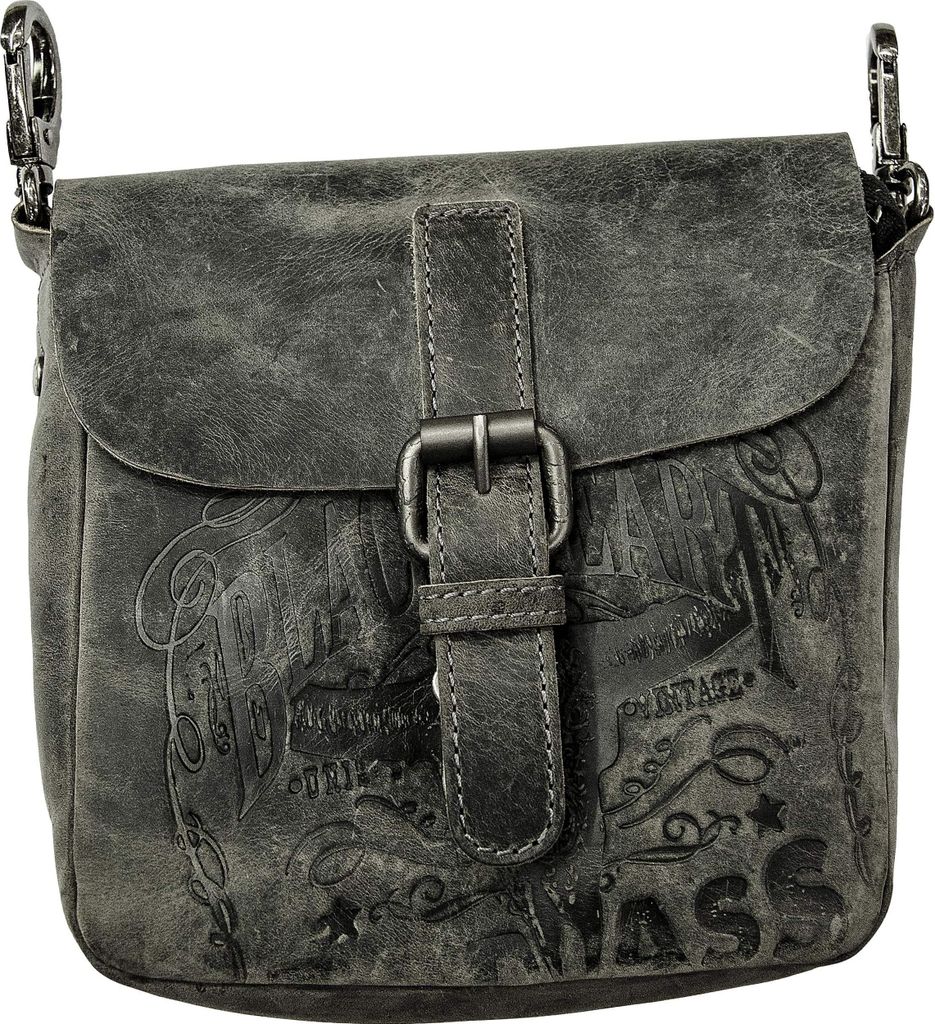 Jack's Inn 54 Black Thunder Leder Gürtel-/Umhängetasche, 19,5x16,5x5cm