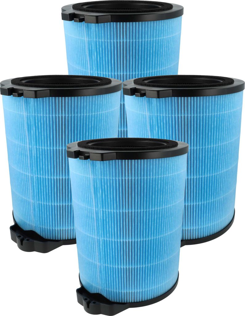 vhbw 4x H12 Filter Ersatz für Hoover 35602348, U98 für Luftreiniger - Ersatz-Filter mit integriertem Aktivkohle-Filter