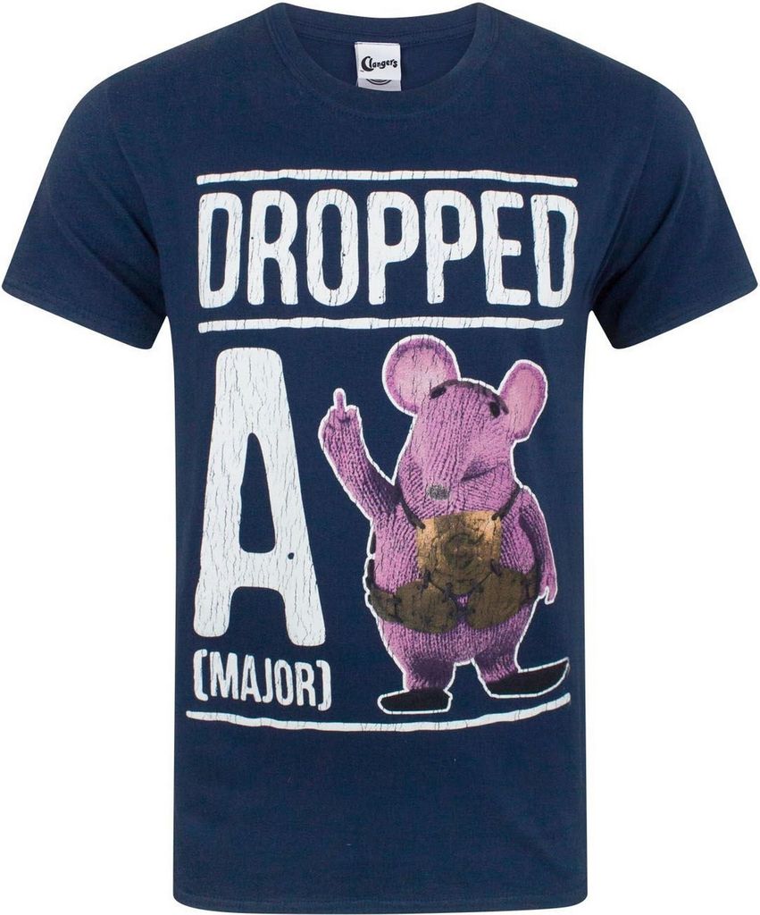 Clangers Herren Dropped A Major Clanger T-Shirt NS4145 (L) (Marineblau)