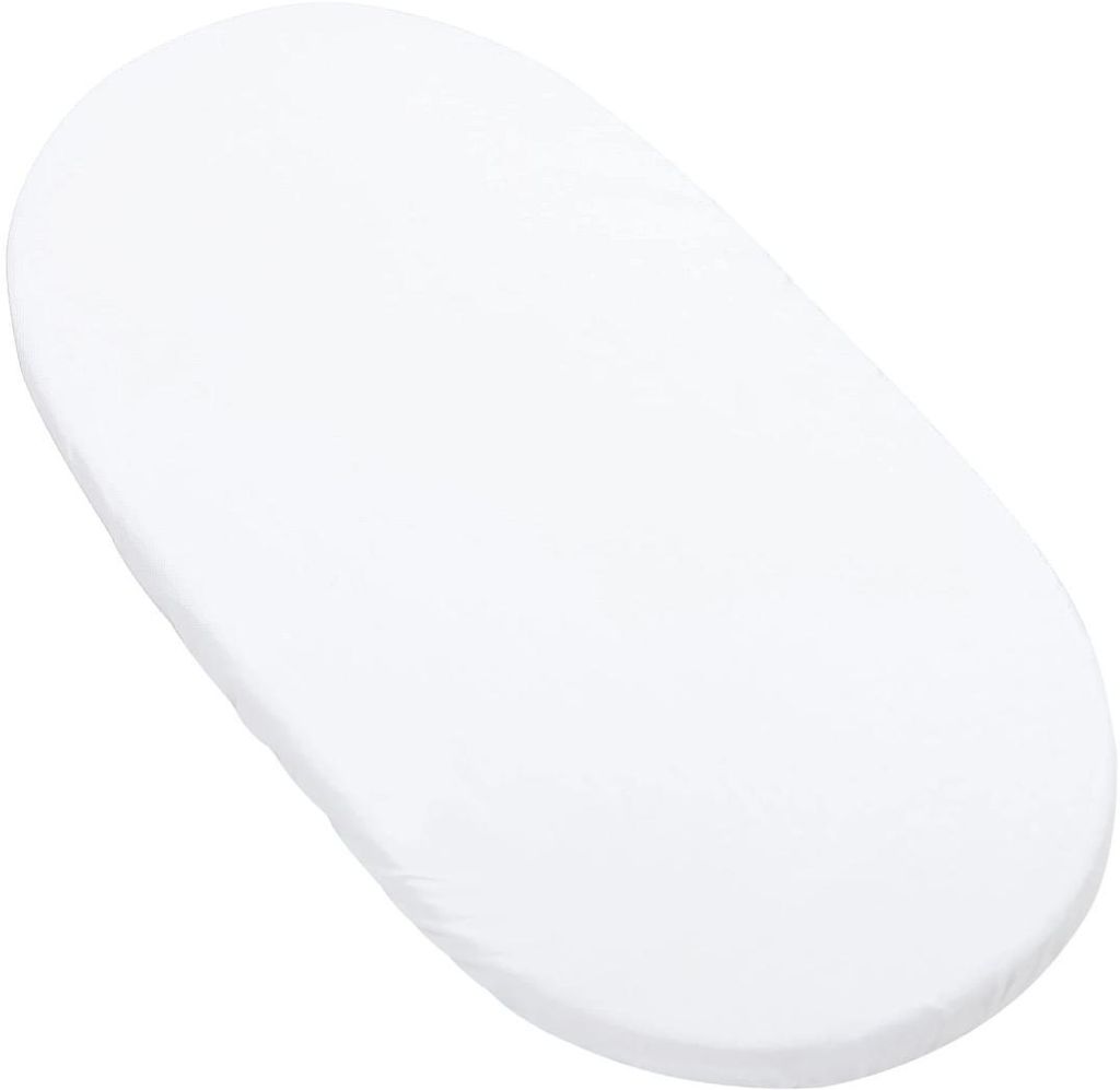 White Spannbettlaken mit Gummiband 80x40cm Produktbild 