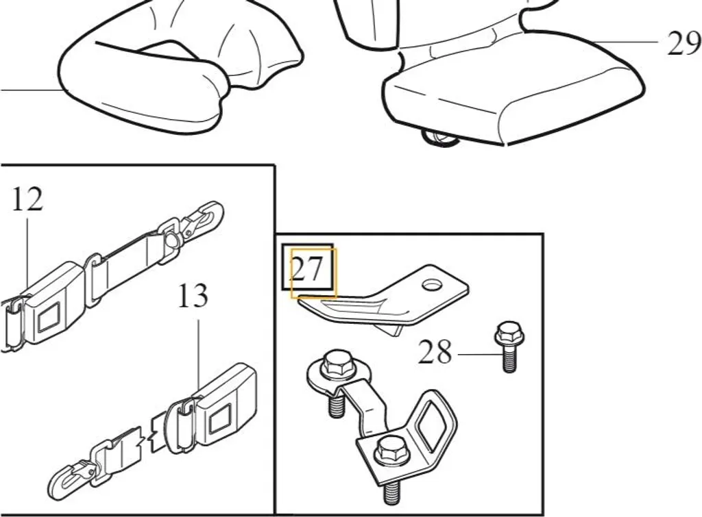 Componente Volvo 31390381 Supporto Sedile XC60 S60 V60 Originale