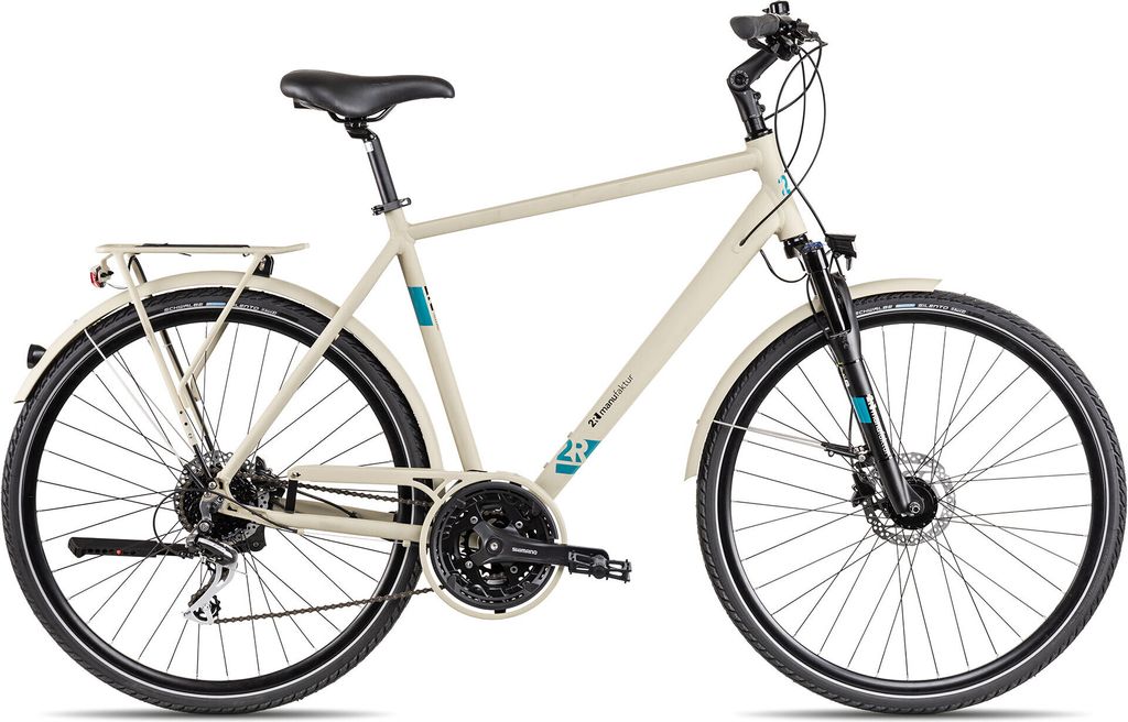 2R Manufaktur TLX24 Herren-Trekkingbike für Alltag & Touren 28 Zoll Beige 48 cm