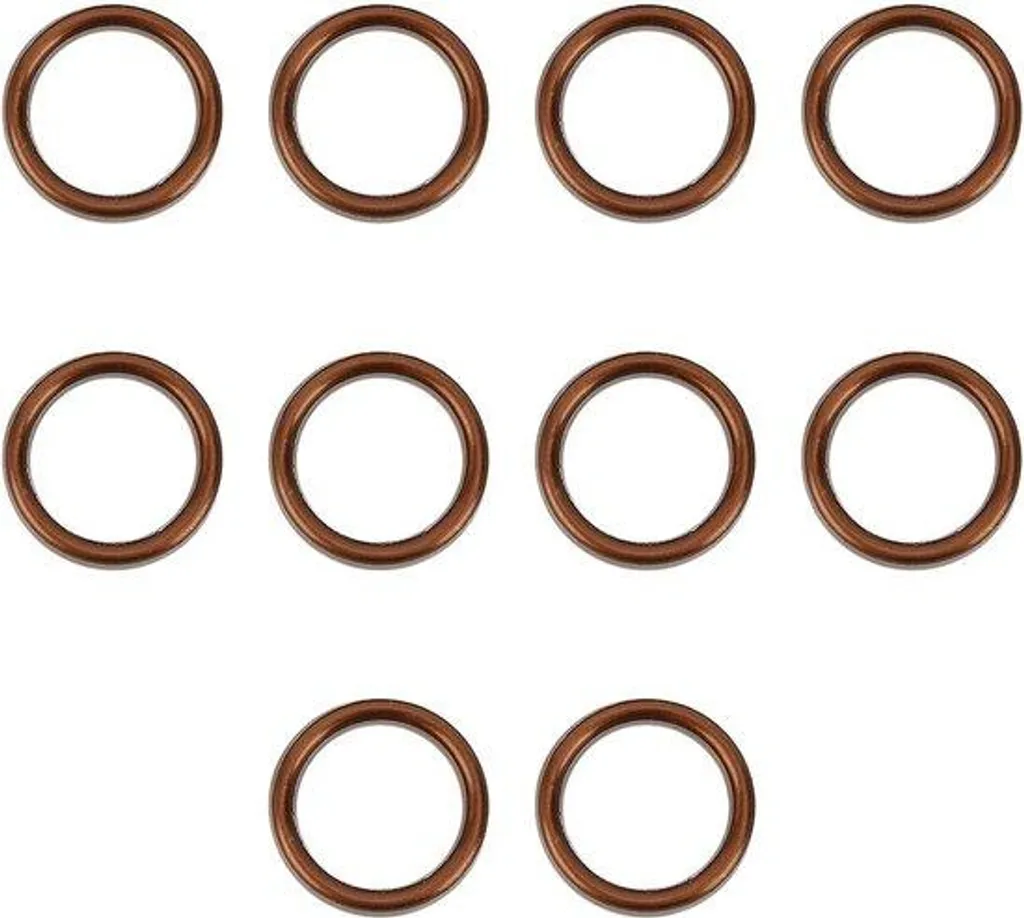 Joint d'échappement en aluminium pour voiture - Lot de 10 pièces 38mm
