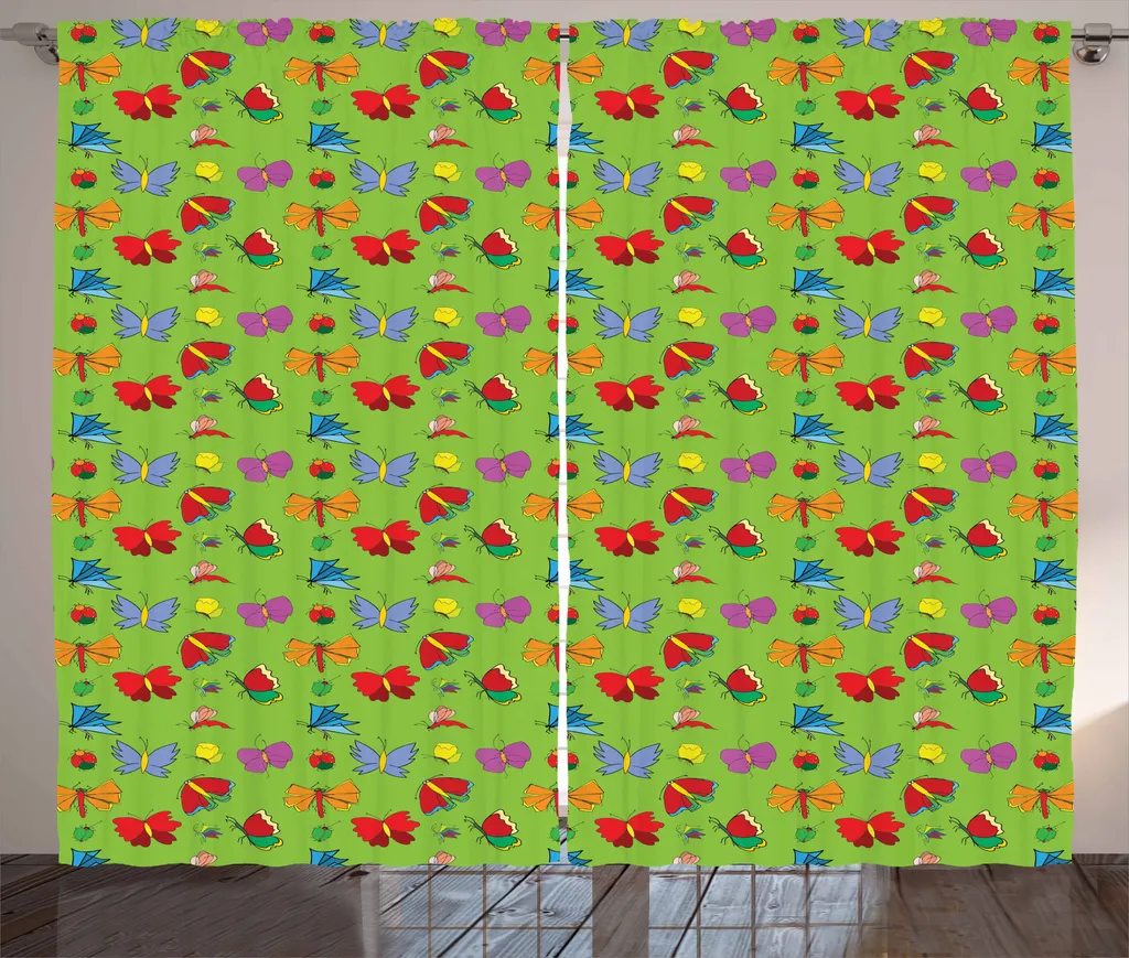 Arredo Green: Tenda Abakuhaus Rustica con Insetti Colorati 280x175 cm
