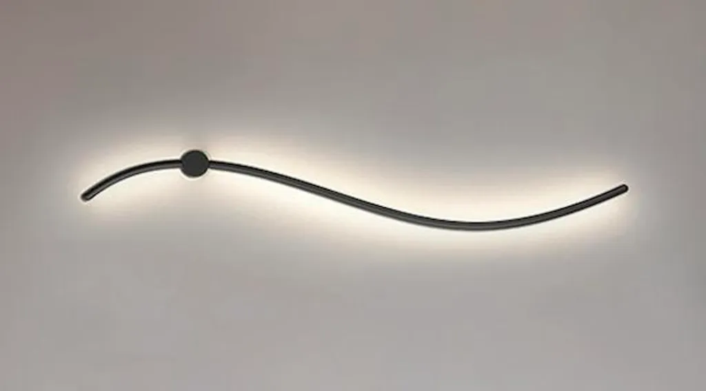 Luminaire mural LED noir 60cm Phala Black pour salon et salle à manger