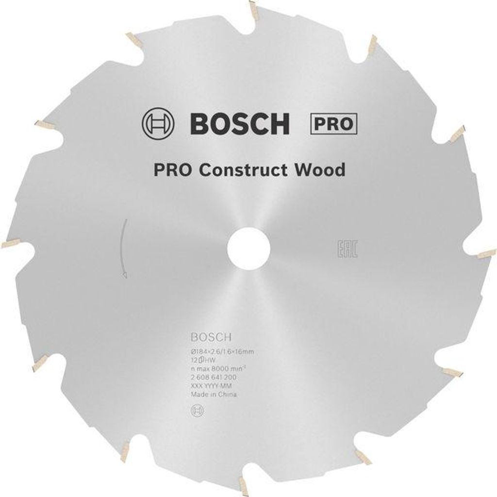PRO Construct Wood Kreissägeblatt, 184 x 2,6 x 16 mm Produktbild 
