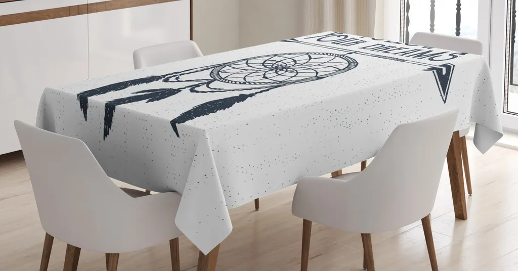 Tovaglia Design ABAKUHAUS 140x200 cm - Words Art Blu Notte