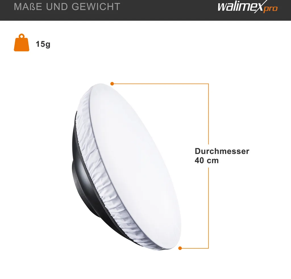 Walimex pro Beauty Dish 70cm Aurora/Bowens