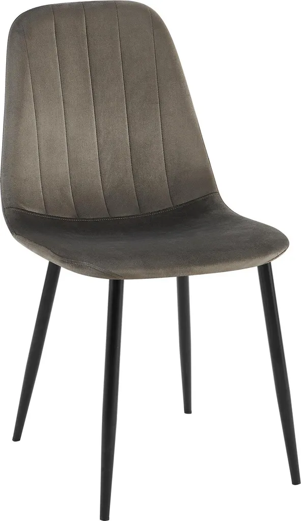 Chaise de salle à manger en velours cosy - Siège de table chic Baxter