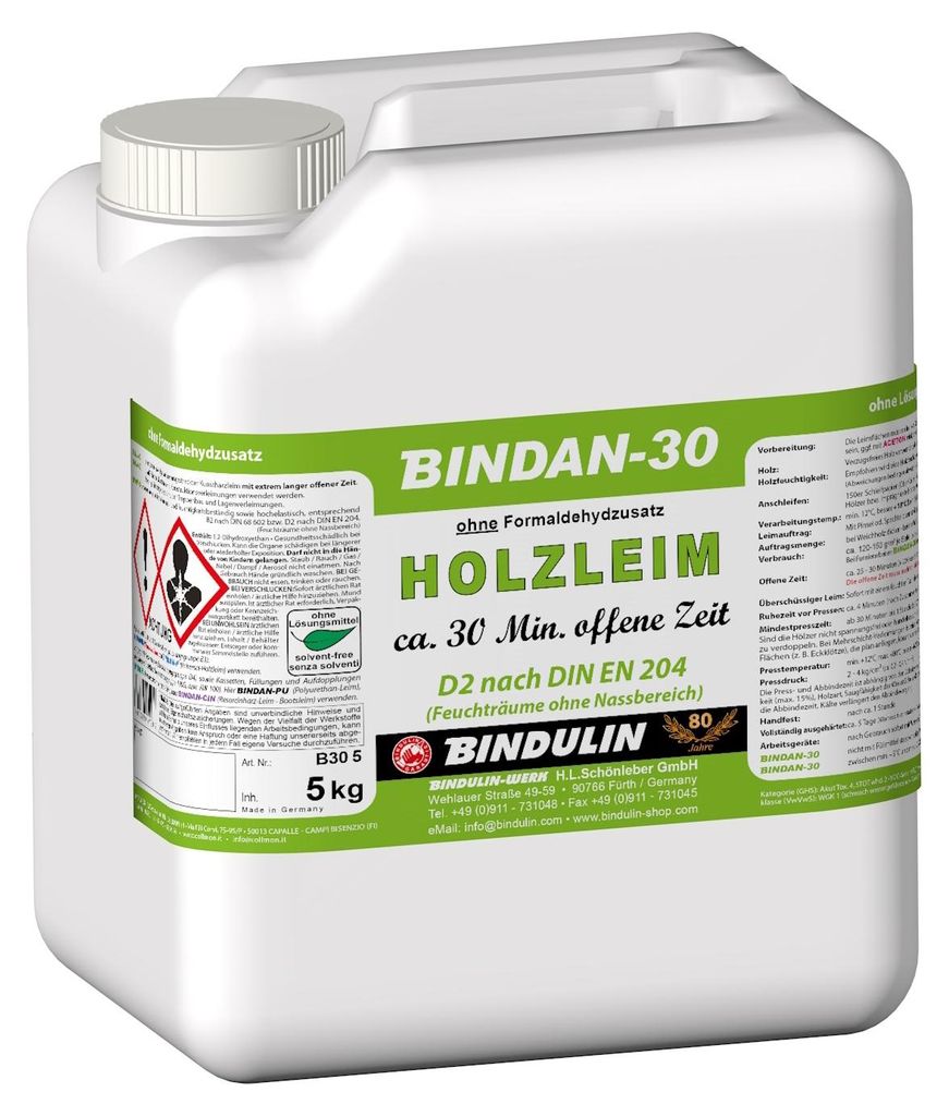 BINDAN-30  5 kg Kanister Füllstofffreier, hochwertiger Produktbild 