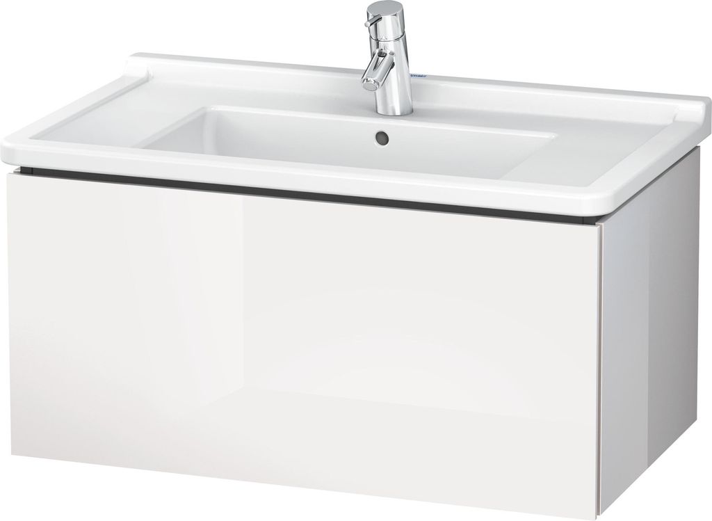 Duravit Waschtischunterbau L-CUBE 469 x 820 x 408 mm schwarz hochglanz