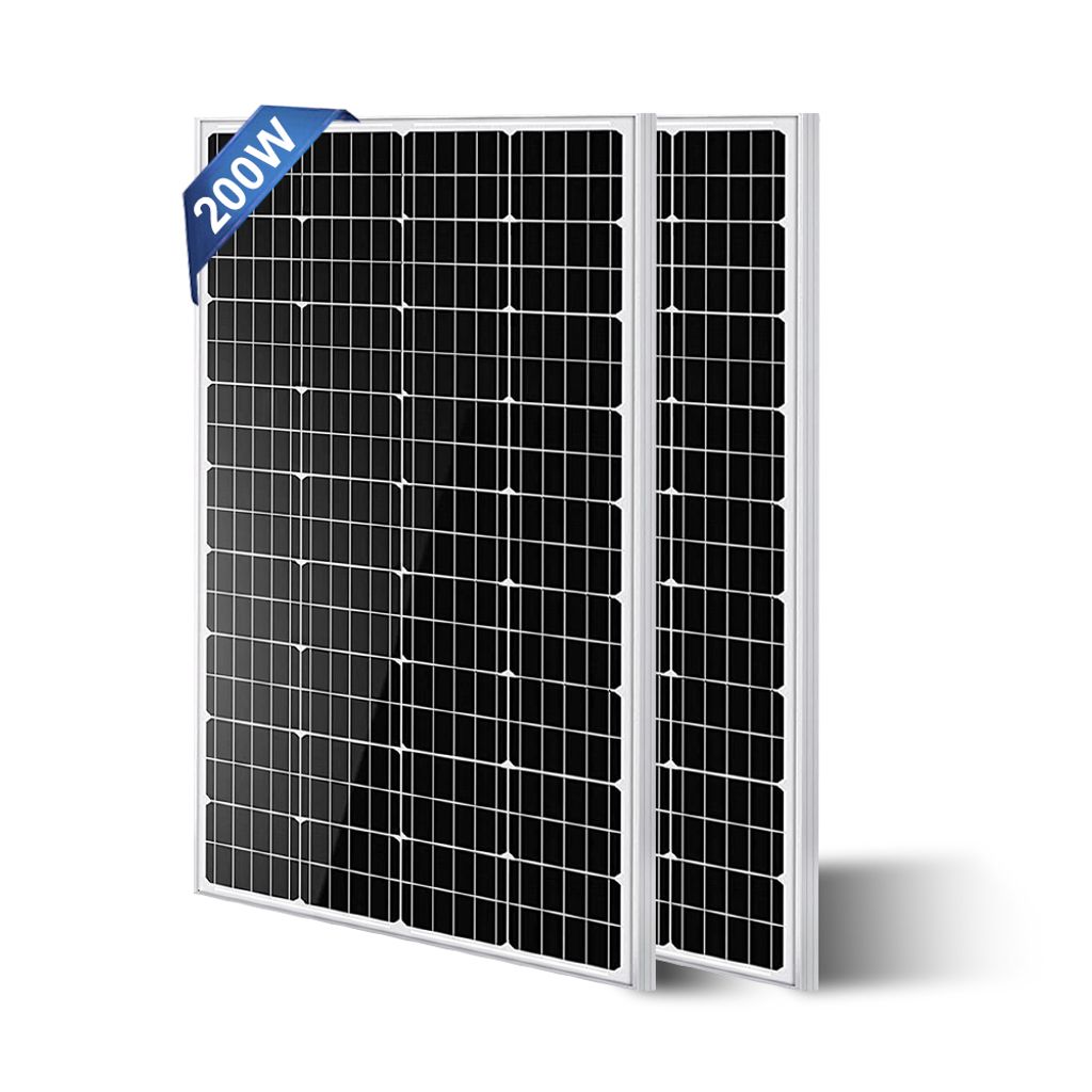 200W Solarpanel Solarmodul 2x100W 12V Monokristallin Solaranlage Solarzelle Wohnmobil Camping Pumpen