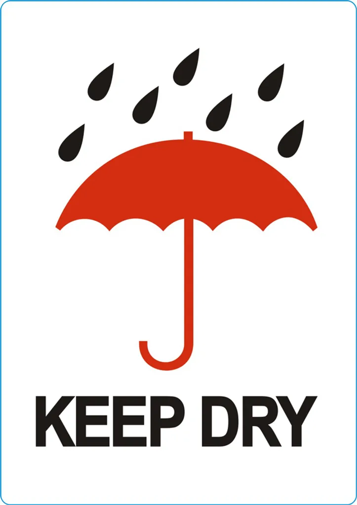 Étiquettes de Transport Keep Dry 74x105 - Marquage Sécurité Colis