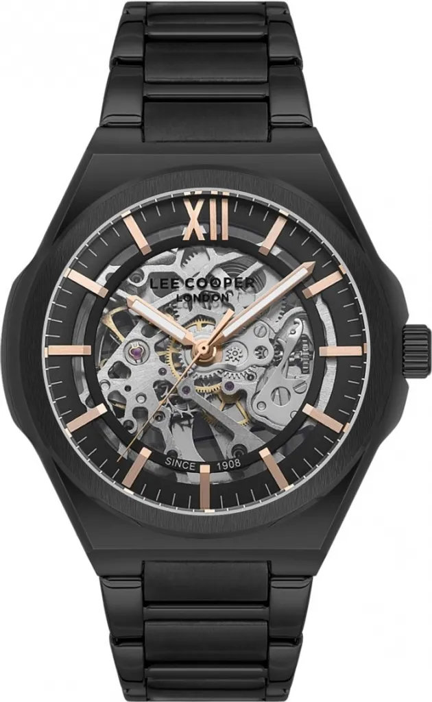 Montre homme Lee Cooper LC08051.650 noire style urbain chic et élégant
