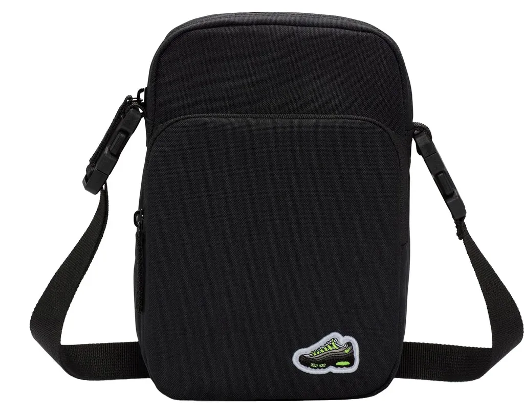 Petit sac Nike Air Max 95 Heritage PP372 Noir avec bandoulière réglable