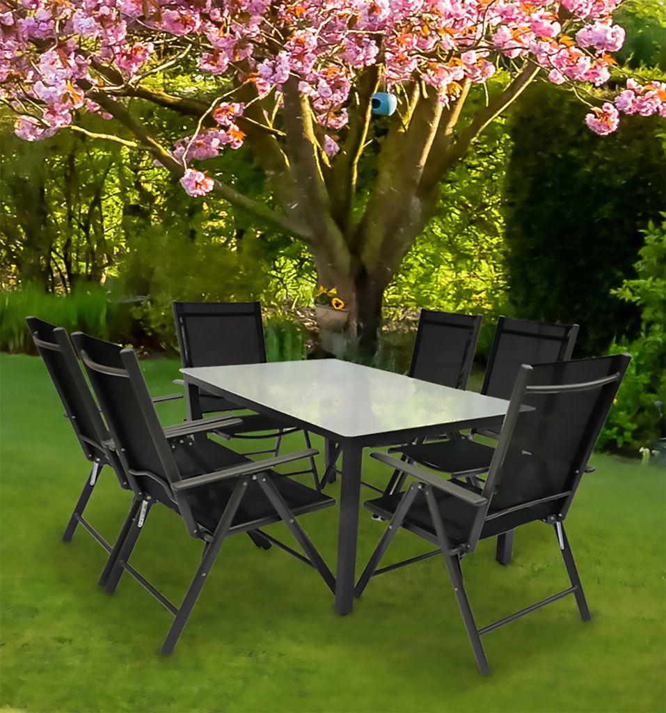 VCM 7-tlg Gartenmöbel Set | Sitzgruppe Essgruppe | 1xTisch, Produktbild 