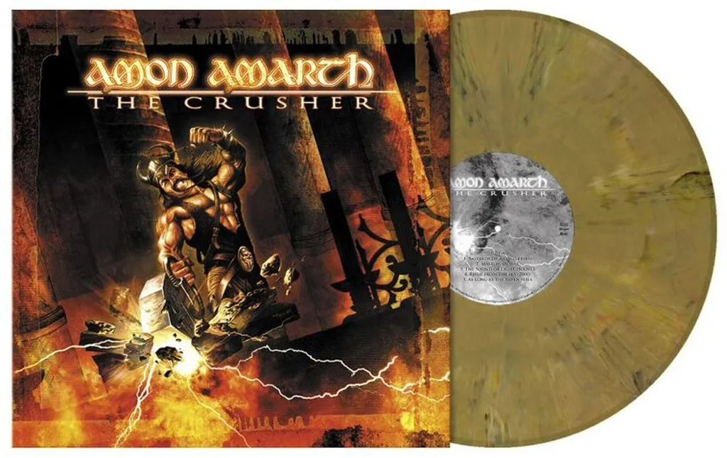 Vinyle Amon Amarth The Crusher Réédition : Son Haute Qualité LP Marbré