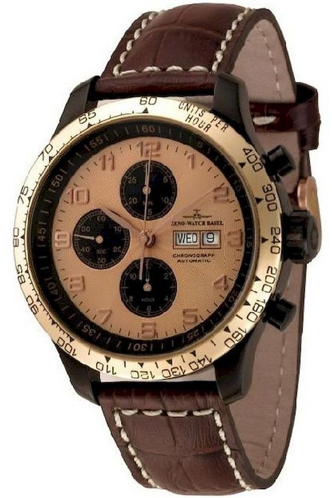 Zeno-Watch - Armbanduhr - Herren - OS Retro Chrono - 8557TVDDT-BRG-d6
