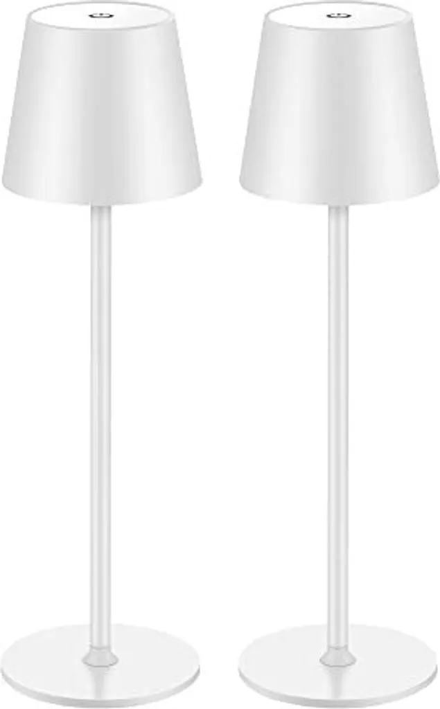 Coppia Lampade LED Ricaricabili USB-C IP54 per Esterno e Casa
