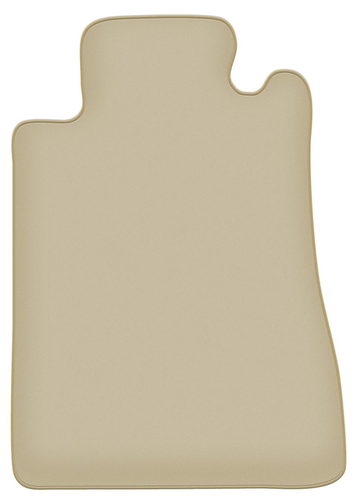 Fahrerfußmatte Velours PREMIUM beige passend für Mercedes CL W140 (1991-1998, Coupe) – mit Befestigungen – passgenau