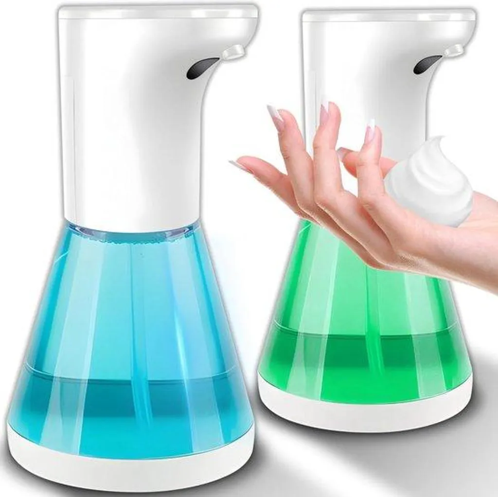 Distributeur de savon automatique 400 ml blanc avec capteur intelligent