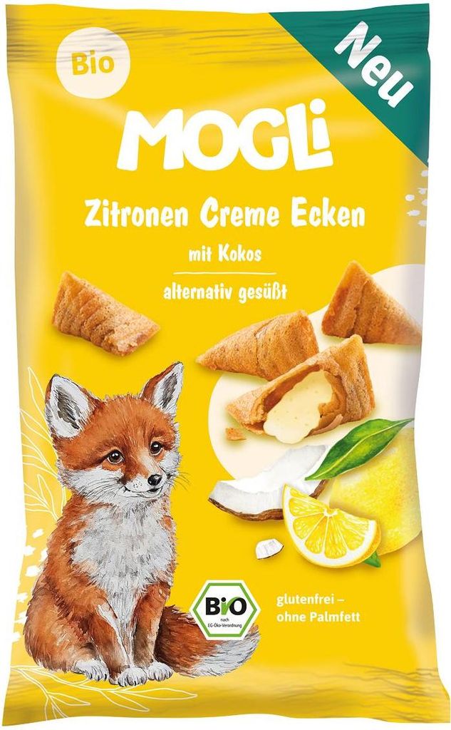 ROŻKI Z KREMEM KOKOSOWO - CYTRYNOWYM BEZGLUTENOWE BIO 30 g - MOGLI
