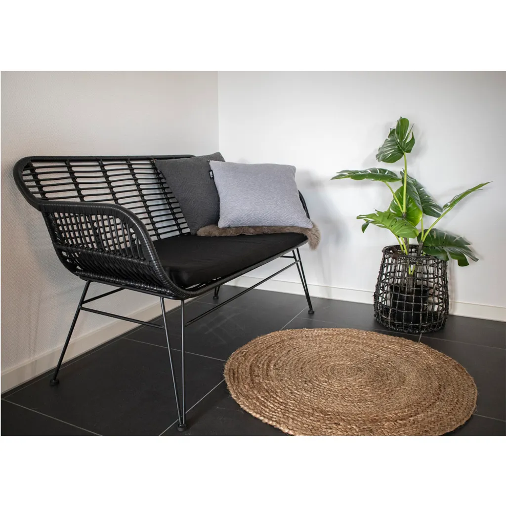 Tapis Rond Broom Ø90 cm en Jute : La Solution Déco Naturelle et Durable