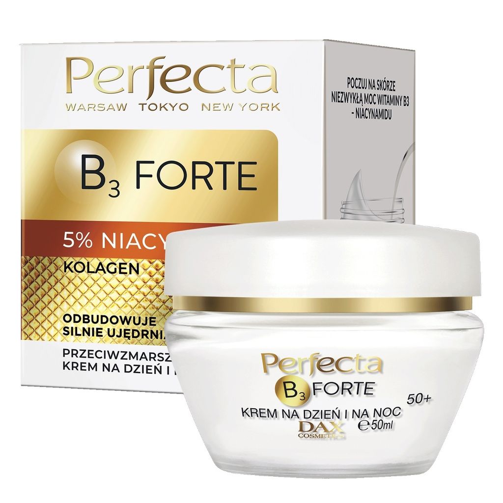 Perfecta B3 Forte Przeciwzmarszczkowy krem na dzień i na noc 50+, 50ml
