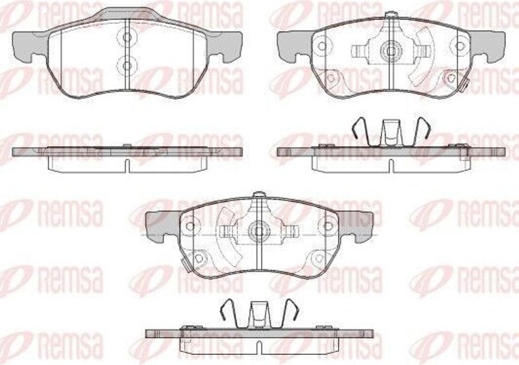 REMSA Bremsbeläge Satz Vorne Bremsklötze für MG ZS SUV 1693.12