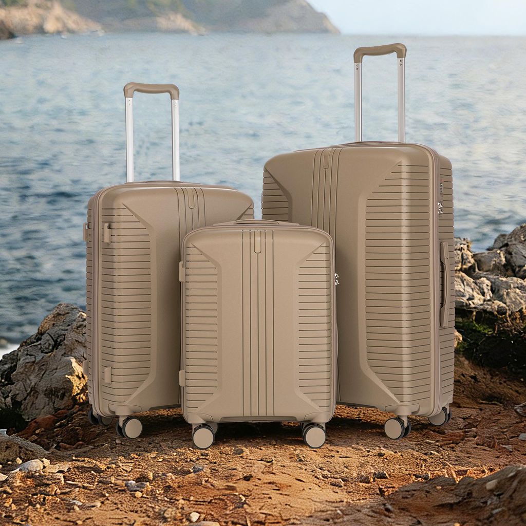 STILVORA Koffer set, 3-delig, 20/24/28 inch, met cijferslot Productafbeelding 