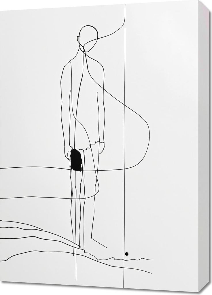 Bild 50x70cm Einsame Wanderung