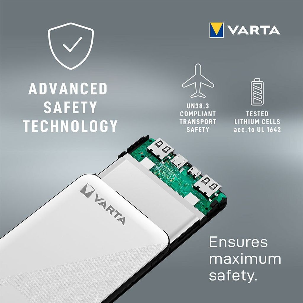 Varta Power Bank Energy 5000 5.000mAh, 2xUSB A, 1xUSB C Produktbild 12