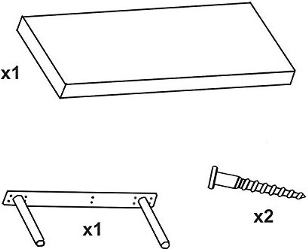 Nástěnná police z MDF, 75 x 22,8 cm, černá | Kaufland.cz