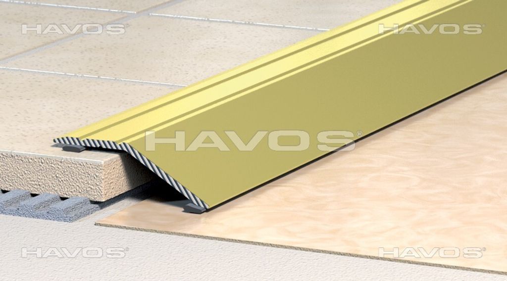 Übergangsprofil Teppichschiene Abschlussprofil Alu eloxiert bronze B35 mm L900mm